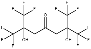 1,1,1,7,7,7-ヘキサフルオロ-2,6-ビス(トリフルオロメチル)-2,6-ジヒドロキシ-4-ヘプタノン 化学構造式