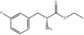 (R)-2-Amino-3-(3-fluorophenyl_propionicacidethylester 化学構造式