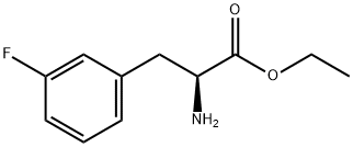 (S)-2-Amino-3-(3-fluorophenyl)propionicacidethylester, 104880-99-1, 结构式