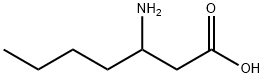 3-アミノヘプタン酸 化学構造式