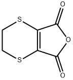 5,6-ジヒドロ-1,4-ジチイン-2,3-ジカルボン酸 無水物 化学構造式