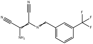 (Z)-2-amino-3-({(E)-[3-(trifluoromethyl)phenyl]methylidene}amino)-2-butenedinitrile|