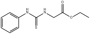 2-[(アニリノカルボチオイル)アミノ]酢酸エチル 化学構造式