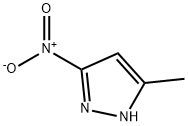 3-methyl-5-nitro-1H-pyrazole 化学構造式