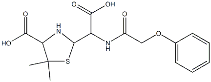青霉噻唑酸 V,1049-84-9,结构式