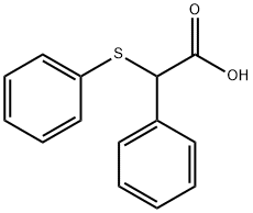 ALPHA-(PHENYLTHIO)PHENYLACETIC ACID 化学構造式