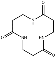 1,5,9-トリアザシクロドデカン-2,6,10-トリオン 化学構造式