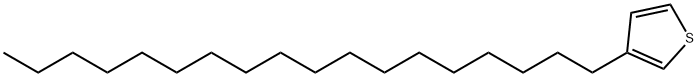 3-オクタデシルチオフェン 化学構造式