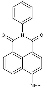 1H-benz[de]isoquinoline-1,3(2H)-dione, 6-amino-2-phenyl- Struktur