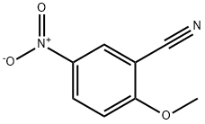 2-メトキシ-5-ニトロベンゾニトリル 化学構造式