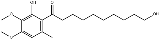 6-(10-羟基癸酰基)-2,3-二甲氧基-5-甲酚,104966-97-4,结构式