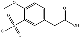 [3-(chlorosulfonyl)-4-methoxyphenyl]acetic acid(SALTDATA: FREE) Structure