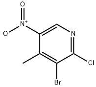 3-溴-2-氯-4-甲基-5-硝基吡啶 结构式