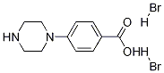 4-(哌嗪-1-基)苯甲酸二氢溴酸盐 结构式