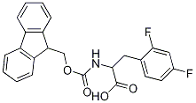 L-2-(((9H-fluoren-9-yl)Methoxy)carbonylaMino)-3-(2,4-difluorophenyl)propanoic acid Structure