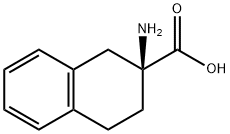 (s)-2-amino-1,2,3,4-tetrahydro-2-naphthalenecarboxylic acid 化学構造式