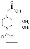2-(4-(TERT-ブチルトキシカルボニル)ピペラジン-1-イル)酢酸二水和物 化学構造式