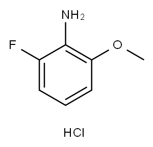 2-氟-6-甲氧基苯胺盐酸盐, 1049790-78-4, 结构式