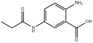 Benzoic acid, 2-amino-5-[(1-oxopropyl)amino]- (9CI) Struktur