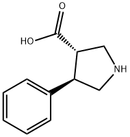 (3S,4R)-4-PHENYLPYRROLIDINE-3-CARBOXYLIC ACID Struktur