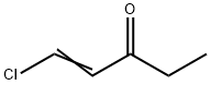 2-氯乙烯基乙基甲酮, 105-32-8, 结构式