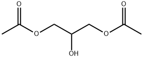 二酢酸2-ヒドロキシプロパン-1,3-ジイル 化学構造式