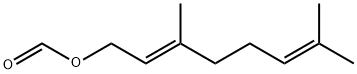 ぎ酸 ゲラニオール 化学構造式