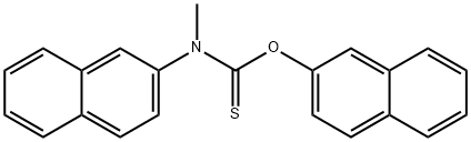 メチル(2-ナフタレニル)カルバモチオ酸O-(2-ナフタレニル) 化学構造式