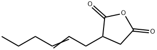 2-HEXEN-1-YLSUCCINIC ANHYDRIDE Struktur