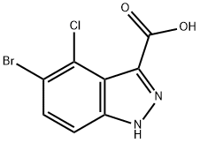 1H-Indazole-3-carboxylicacid,5-broMo-4-chloro-|