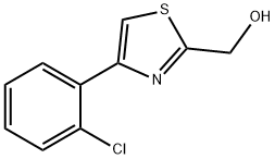 (4-(2-氯苯基)噻唑-2-基)甲醇, 1050507-07-7, 结构式