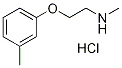 N-Methyl-2-(3-methylphenoxy)-1-ethanaminehydrochloride Structure