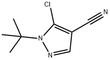 1 -叔丁基- 5 -氯-1H -吡唑- 4 -腈, 1050619-87-8, 结构式