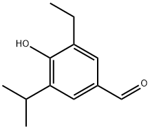 3-ethyl-4-hydroxy-5-isopropylbenzaldehyde  Struktur