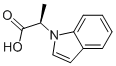 (R)-A-METHYL-1H-INDOLE-1-ACETIC ACID Structure
