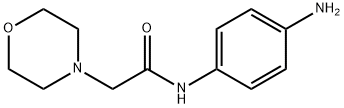 N-(4-氨基苯基)-2-吗啉乙酰胺, 105076-76-4, 结构式