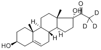 17ALPHA-HYDROXYPREGNENOLONE-21,21,21-D3 Structure