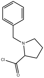 (R)-1-BENZYL-PYRROLIDINE-2-CARBONYL CHLORIDE 结构式