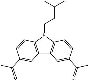 3,6-Diacetyl-9-isopentyl-9H-carbazole Struktur
