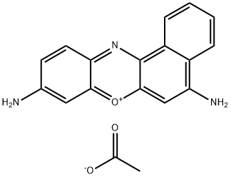 5,9-ジアミノベンゾ[a]フェノキサジン-7-イウム·アセタート 化学構造式