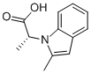 (R)-A,2-DIMETHYL-1H-INDOLE-1-ACETIC ACID Struktur