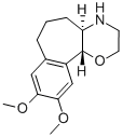 Benzo(6,7)cyclohept(1,2-b)(1,4)oxazine, 2,3,4,4a,5,6,7,11b-octahydro-9 ,10-dimethoxy-, (E)- Structure