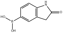 (2-oxo2,3-dihydro-1H-indol-5-yl)boronic acid Struktur