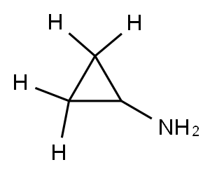 环丙胺-2,2,3,3-D4 结构式