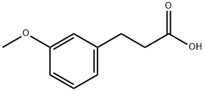 3-(3-甲氧基苯基)丙酸 结构式