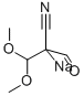 3,3-二甲氧基-2-(羟基亚甲基)丙腈钠盐,105161-33-9,结构式