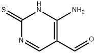 5-Pyrimidinecarboxaldehyde, 4-amino-1,2-dihydro-2-thioxo- (9CI) Structure