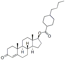 testosterone 4-n-butylcyclohexylcarboxylic acid 结构式