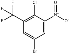 BENZENE, 5-BROMO-2-CHLORO-1-NITRO-3-(TRIFLUOROMETHYL)- Struktur