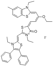 5-[3-ETHOXY-4-(3-ETHYL-5-METHYL-2(3H)-BENZOTHIAZOLYLIDENE)-2-BUTENYLIDENE]-3-ETHYL-2-[(3-ETHYL-4,5-DIPHENYL-2(3H)-THIAZOLYLIDENE)METHYL]-4,5-DIHYDRO-4-OXOTHIAZOLIUM IODIDE price.